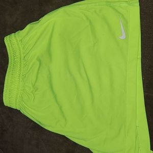Women's XL Nike Drifit Nein Yellow Shorts